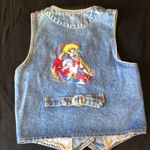 Denim Vest Sailor moon